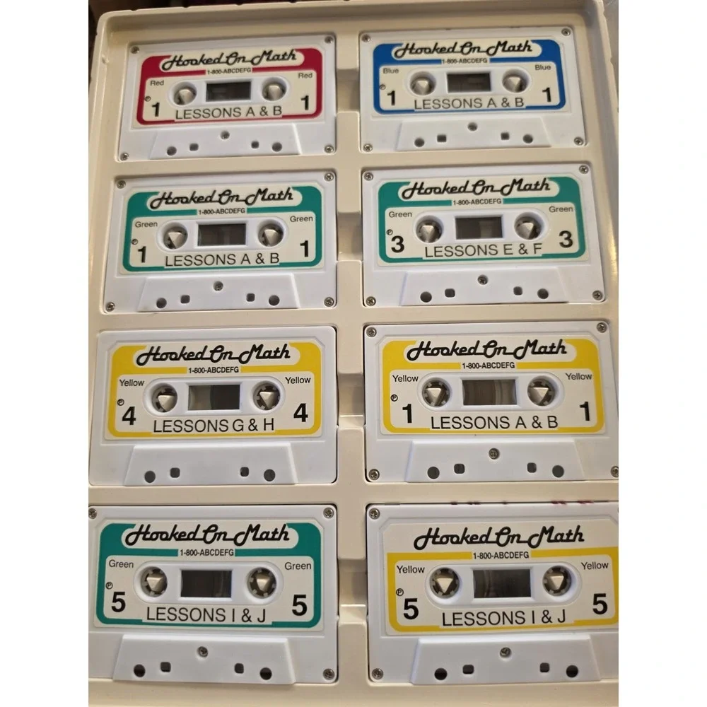 Vintage Hooked on Math Set – Complete Educational Kit, Homeschool 1992